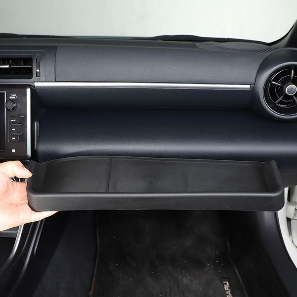 Per Subaru BRZ per Toyota 86 22-23 TPE Black Black Co-Pilot Glove Box Memority Organizzatori di bocconcini Organizzatori per la scatola del telefono Accessori per auto