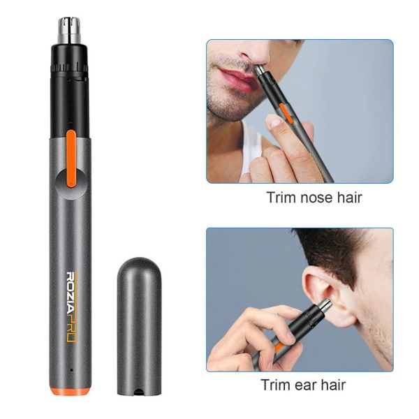 Trimmers Professionelle Elektro- und Nasenhaarschneider tragbare rotierende USB -Ladung Haarschneider Augenbrauen Trimmer wiederaufladbarer Clipper