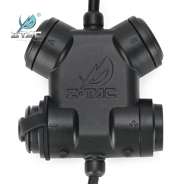 Z-TAC Tactical Dual 2 Pin Ptt Walkie-talkies Baofeng UV82 Airsoft Acessórios fones de ouvido