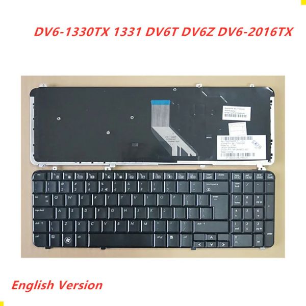 Keyboard Laptop English Tastatur für HP DV61330TX 1331 DV6T DV6Z DV62016TX Notebook Ersatzlayout -Tastatur