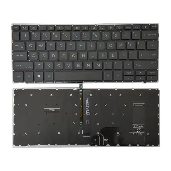 Keyboards Original Neues britisches US -Sprache für HP Elitebook 840 845 745 G7 G8 ZBook14 G7 G8 Kein Pointstick -Laptop -Tastatur SGA21402BA SN191BL