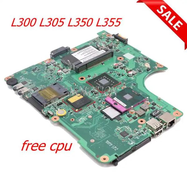 Scheda madre Nokotion V000148210 Laptop Motherboard per Toshiba Satellite L300 L355 L350 GM45/GL40 Scheda principale DDR2 CD ROM CPU SATA CPU gratuita