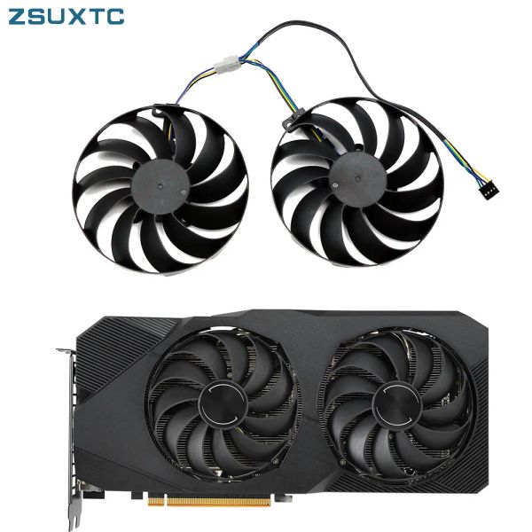 Pads 95mm T129215SU Graphics Card Cooler Lüfter für Asus Radeon RX 5600 5700 XT Dual EVO RX 5700 EVO OC Edition 8 GB Grafikkarte