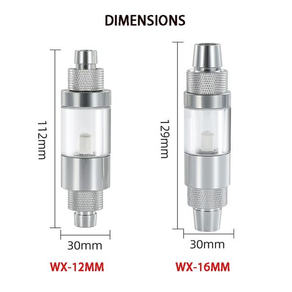 Aquarium Diyco2 Diffusor Metall CO2 -Nebelfischtank CO2 Stahlzylindergenerator Ausrüstung Zubehör externe CO2 -Diffusor