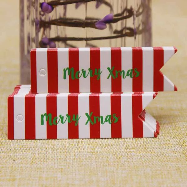 Yeni 7*2cm100pcs Güzel El Yapımı Takı Etiketleri Etiket DIY Mutlu Noel Hediyeleri Paket Etiketler Parti Pekiler Düğün Favors Etiket Kartı