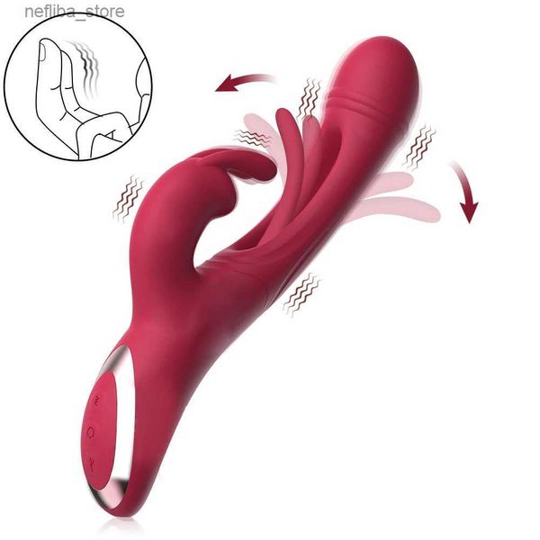 Altri oggetti di bellezza della salute Rabbit Patting Vibrator per il clitoride Women Stimulator Massager potente spot spot vibrante giocattolo per adulti mastur