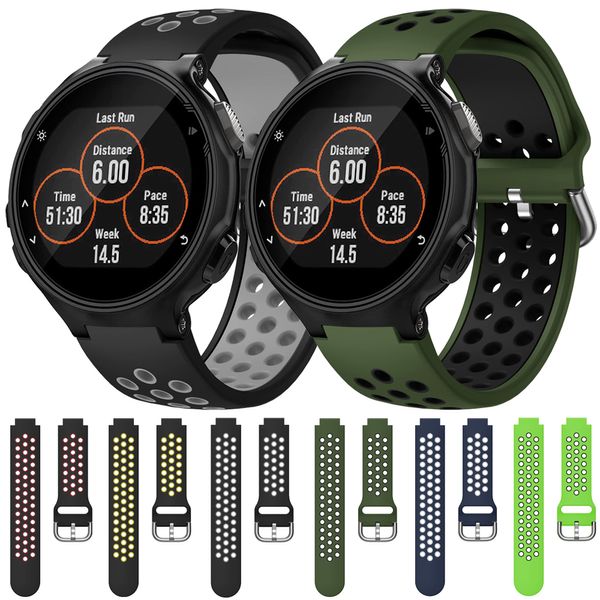 SPORTS Relógio Strap for Garmin Forerunner 735xt Band Soft Silicone Wrist para Forerunner 220/230/235/235 LITE/620/630