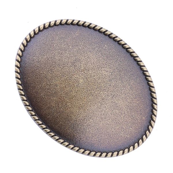 Native Western Vintage Vintage Blank Belt Cinkle Dishy Oval a forma ovale Filla di cowboy casual Ornamenti da uomo Gioielli da uomo