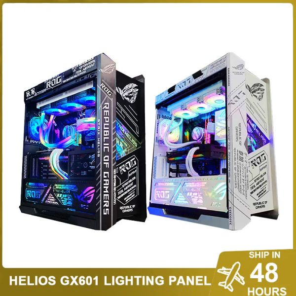 Kit do painel de iluminação Argb Towers para ROG Helios Case, DIY GX601 Adesivo, Mod PC Gamer Cabinet Lightboard Aura Sync Mirror Plate