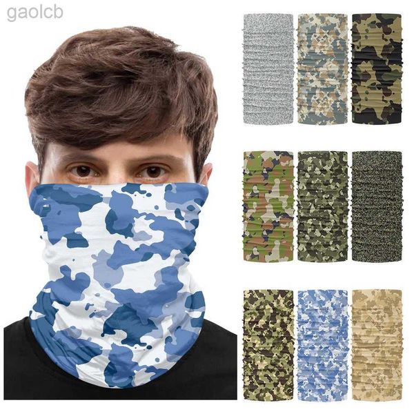 Maschere da moda maschere gallatta mimetica mimetizzatura di protezione solare protezione solare maschera tattica di sciarpa militare uomini uomini senza salotto bandana da donna balaclava tubo scudo 24410