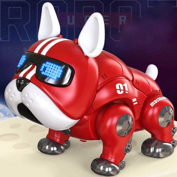 Animais elétricos/RC Violent Dog Robot Dog Sensor Electric Toy Dog Childrens Inteligente Virtual Petl2404