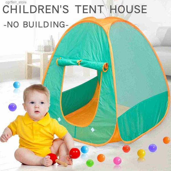 Tents Tents Tenda House Green pieghevole per bambini portatile per bambini giocattolo L410