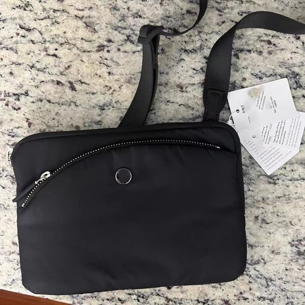 Lu linhas curvas bolsa crossbody bags ao ar livre ginástica fitness gym fanny pack bolsa nova bolsa axilar leve ll320r