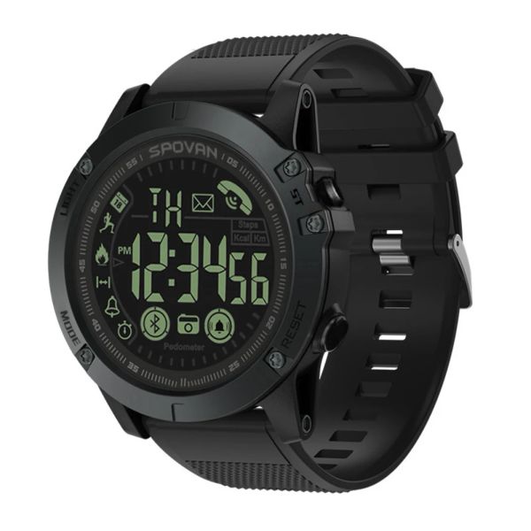 Relógios novos relógios inteligentes SPOVAN PR1 4.0 Sport Digital Watch 50m Relógios de nadação à prova d'água de 50m