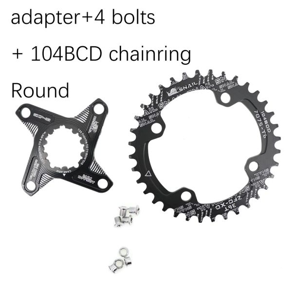 SNAILE OVAL -KETKRING 6 mm Offset für SRAM xx1 Eagle x01 GX x1 x0 x9 DM 32T 34T 36 38 MTB Road Bike Direct Mount