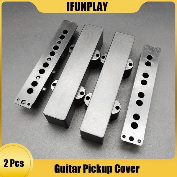 2pcs 4 String ABS Bass E -Gitarren -Pickup -Abdeckung Hals-/Brücken -Pickup -Hülle Offen/geschlossen für JB Bass Guitarra