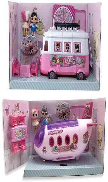 LOL Surpresa Surpreenda as bonecas originais Dolls Avião Toys Anime Figuras Coleção de modelos de avião Diy Girl Birthday Gifts3062799