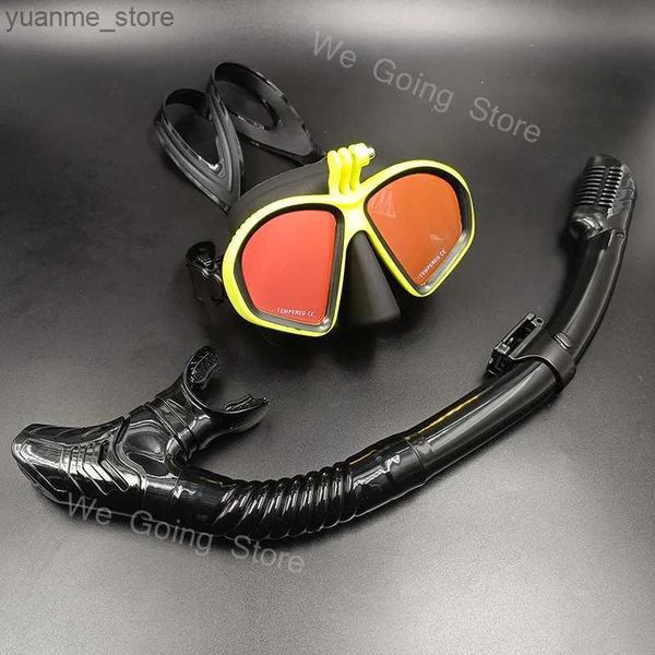 Tauchmasken professionell niedrige Lautstärke kostenlose Diving -Maskenkamera -Hilfsbrillen für Gopro Schwimmen U -Boot -Rohrausrüstung Y240410
