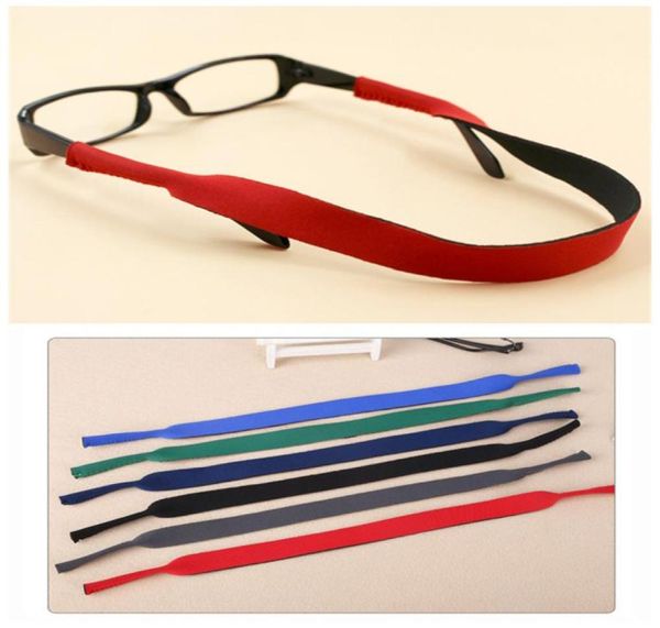 50pcs Neopren Halsgläser Riemen 422 cm EVA Superlight und weiche Cordchainlanyard -Schnur für Sonnenbrillen 6Colors Blackbluered1564877