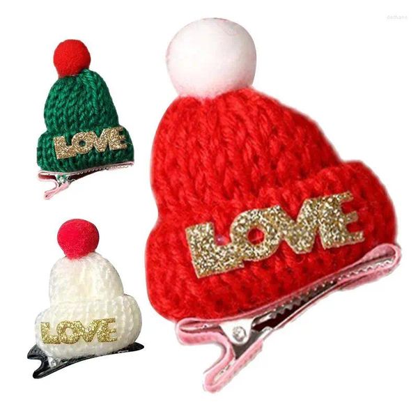 Party -Dekoration Strickhut Haarnadeln bequeme Beanie Form Mini Strick Haare Kostümzubehör für Weihnachtsbaum Datierung Reisen