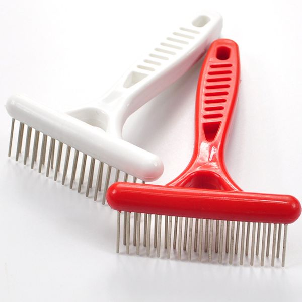 Pet Brush Brush Handd Dog Brooming pente de pente derramando cabelos para cães limpeza de cachorro profissional pente de gato de gato de estimação de animais de estimação