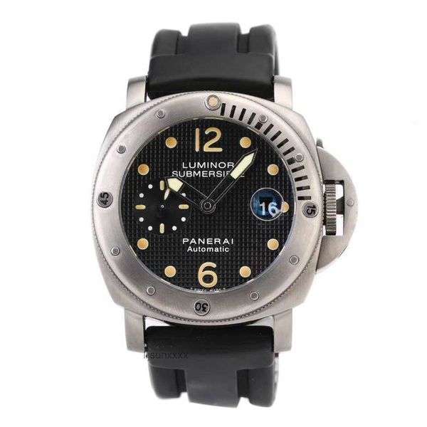 Мужские часы Подарок Panerrais Temperament Watch Sapphire Mirror Swiss Automatic Size Размер 44 мм ремешок для кожи с оригинальной игольной пряжкой 89Ra 89ra
