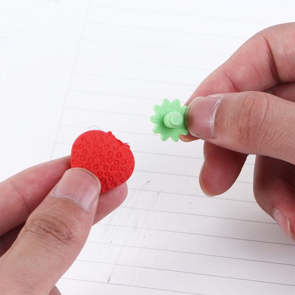 Adorabili gomme portatili portatili per bambini verdure non tossiche modellano le gomme divertenti mini frutti rimovibili