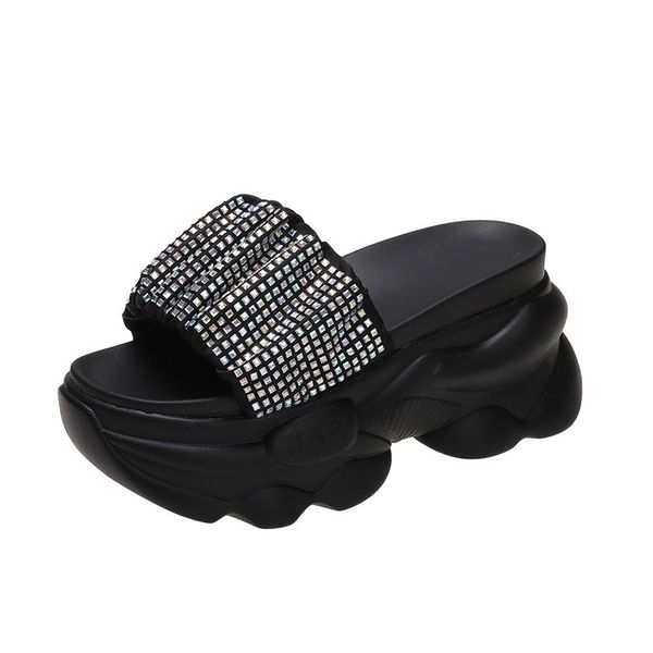 Женские тапочки с тапочками для женщин, популярные летняя новая корейская мода с открытым носком, чтобы носить пляжные сандалии снаружи для девочек обувь A076