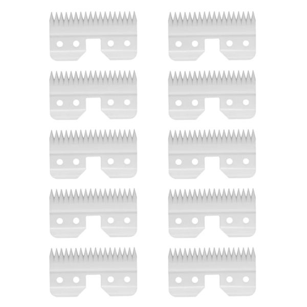 Peças 10pcs/lote 18 dentes cortadores de cães cerâmica Helfação da lâmina de cabelo cortadores de cerâmica cortadores de cerâmica tesoura de pet hrowoming