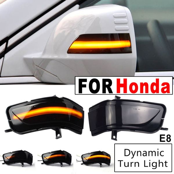 Par de pares dinâmicos da asa lateral lateral sinalizador de luminária de luz de luz Indicador de lâmpada para Honda CRV CR-V 2007-2011 Crosstour 2011-2016