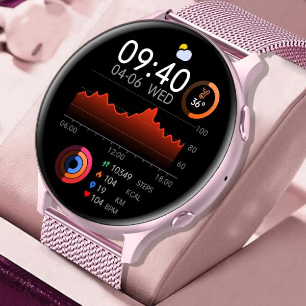 Часы для Xiaomi Huawei Samsung 2023 Новые умные часы для мужчин женщины сердечный ритм с кровяным давлением.