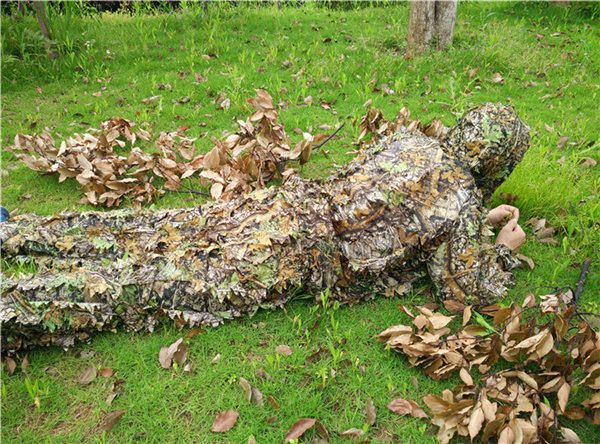 A caça de alta qualidade nas roupas da floresta inclui jaqueta e calça Kitding Bodyland Ghillie Suit Kit 3D Camuflagem de folhas