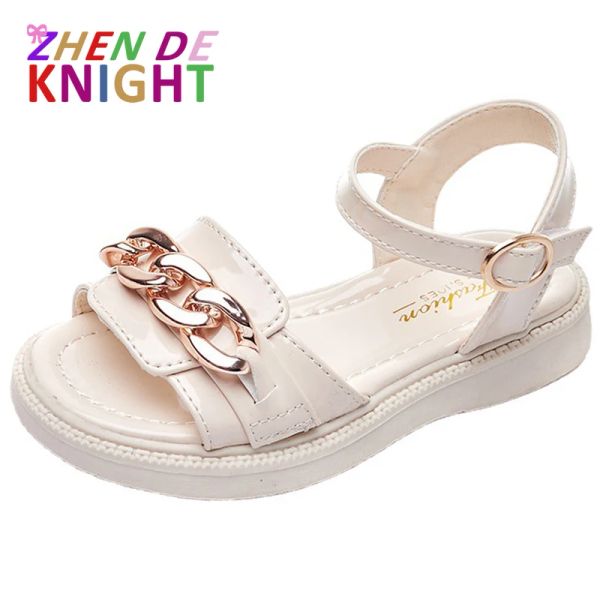 Sneakers Girls Sandals 2022 Summer New Fashion Girls Scarpe Principesse per bambini Scandali Beach Tipo di tipi di tipi caldi in Girls for Party Chic