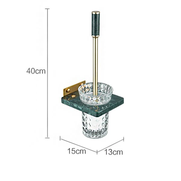 Латунная мраморная туалетная щетка набор отеля медная щетка туалетная стена висящая чистящая щетка матовая золотая щетка