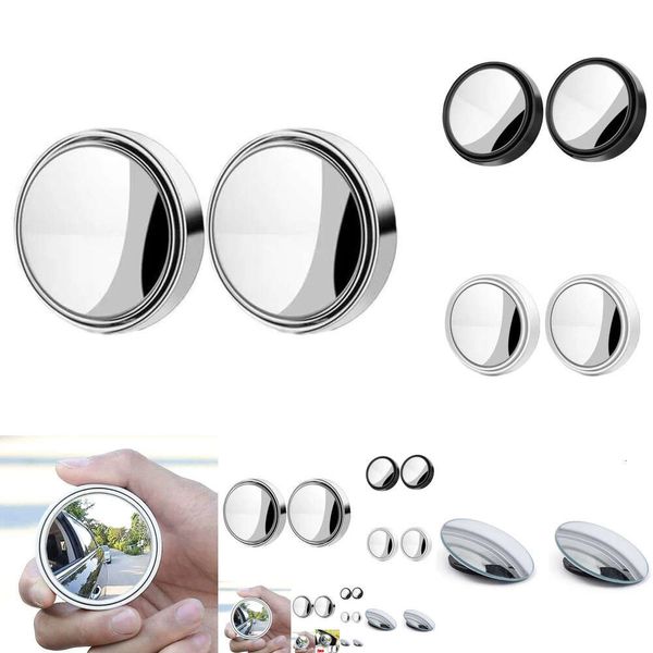 NEU 2 PCS CAR 360 Grad Blind Spot verstellbarer rund rahmen konvexe weitwinkel klare Rückseite Auxiliary Spiegel Fahrt