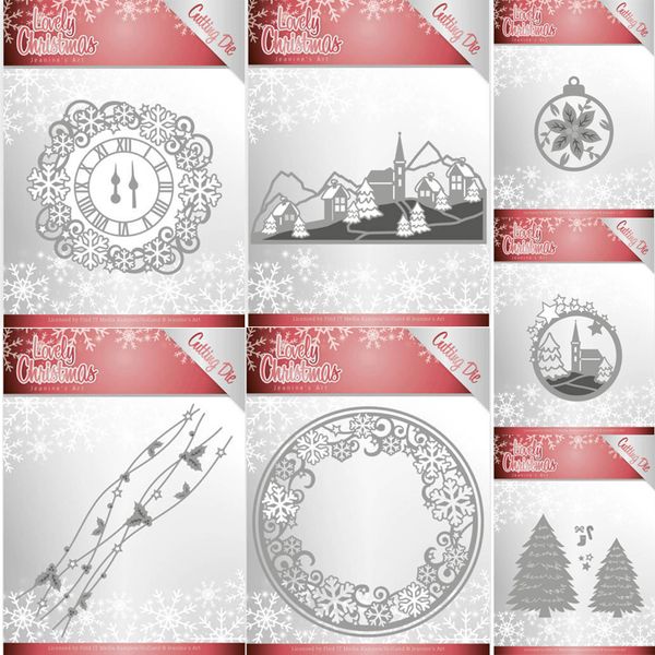 MMAO Crafts Metall Stahl schneiden stirbt neue Weihnachtsglockenhaus -Schablone für DIY Scrapbooking Paper/Fotokarten Präge stirschen