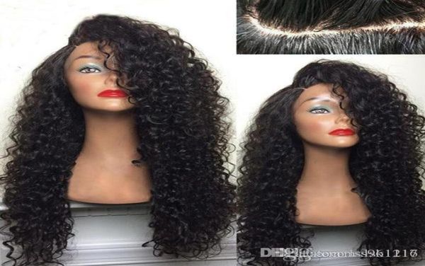 Piazza di capelli umani anteriori in pizzo per donne nere onde profonde ricci ricci hd bob frontale parrucca brasiliana brasiliana afro corto lungo lunghe wig6981106