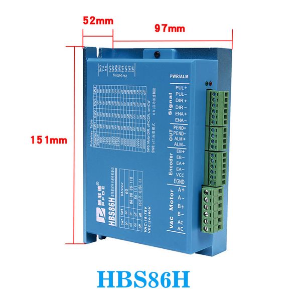 NEMA 34 Серворелятор STEPPER MOTEPER SERVO 86HSE12N+HBS86H СТАВКА СТАВОГО СТАТА 12NM NEMA34 86 ГИБРИДНАЯ ЗАКРЫТА 2 ФАЗА