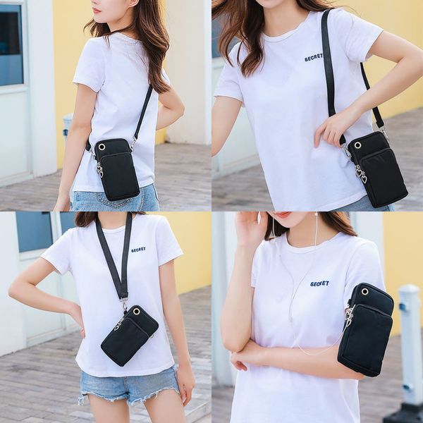 Frauen Mobiltelefontasche Universal für Samsung/iPhone/Huawei/HTC/LG -Hülle Brieftasche Outdoor Sport Armspannung Umhängetaschen Zellbeutel