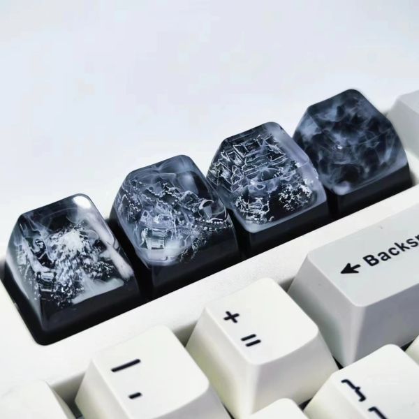 Accessori Gaming Keycap in resina retroilluminata da gioco tappi inchiostri inchiostri inchiostri di neve valle della grande parete