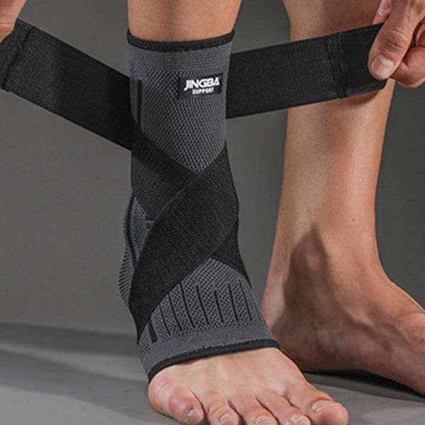 1pc exibe tornozelo protetor de futebol de futebol tornozelo suporte 3d weave weave bandagem de bandagem elástica Protetive Gear Gym Fitness