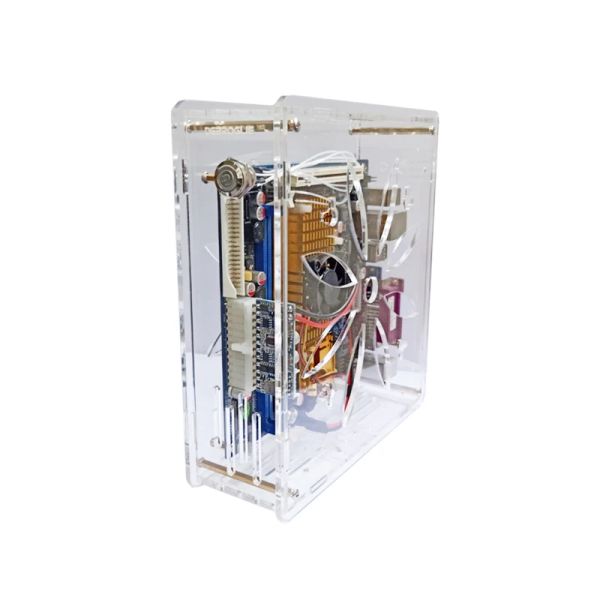 Башни DIY Mini ITX Case HTPC Computer Case Transparent Chassis Desktop для поддержки Game Chassis 2.5 SSD 17*17 см.