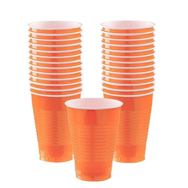 Orance usa e getta in plastica in plastica da tavolo da tazza tovagliolo per bambini feste di compleanno per la festa di decorazione di Halloween Regalo per la cena