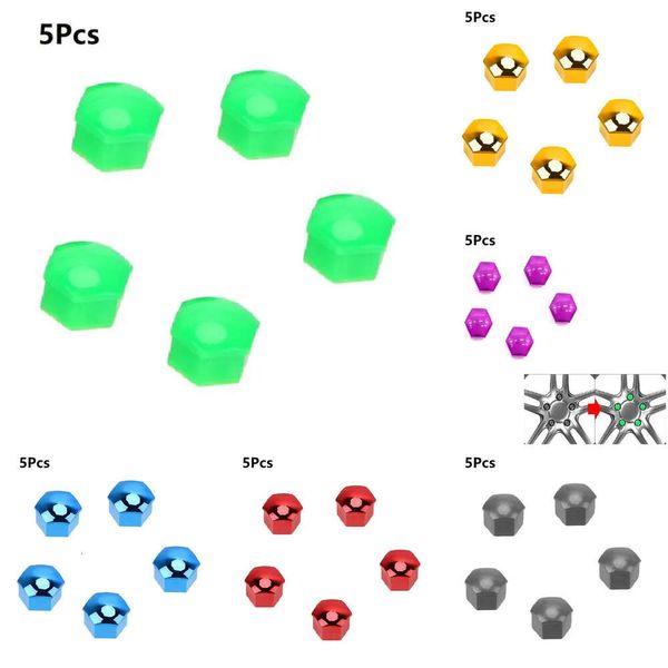 NEU 5PCS 17/19/21mm Silikon Sechskant