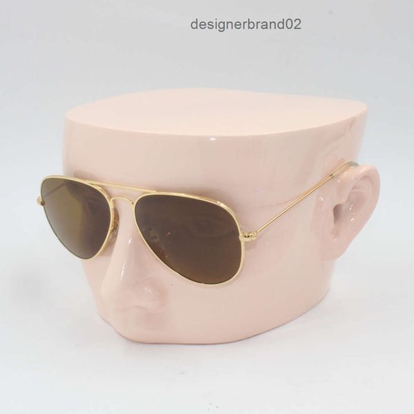 Designer Sonnenbrille Luxus polarisierte Persönlichkeit UV resistente beliebte Herren und Frauen im Freien Brillen Frames Vintage Metal Rainess Verbot Bands G8uz