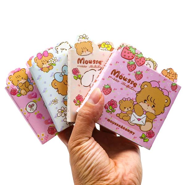 Планировщики Оптовая книга Mikko Mini Notebbook Kawaii Memopads милая девушка портативная книга Шортанд книги для студентов розовый мультфильм карман подарок