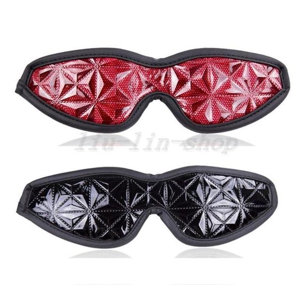 Blinder PU couro de couro para os olhos máscara de máscara do sono Restranta de cosplay AU0971141471