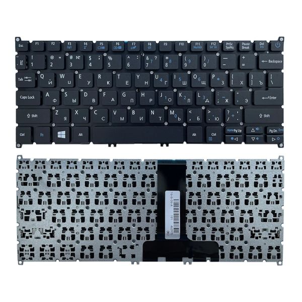 Teclados S13 Teclado russo dos EUA para Acer TravelMate B117 N16Q9 Aspire ES1132 ES1132C37M C9N8 S13 S5 371 Laptop