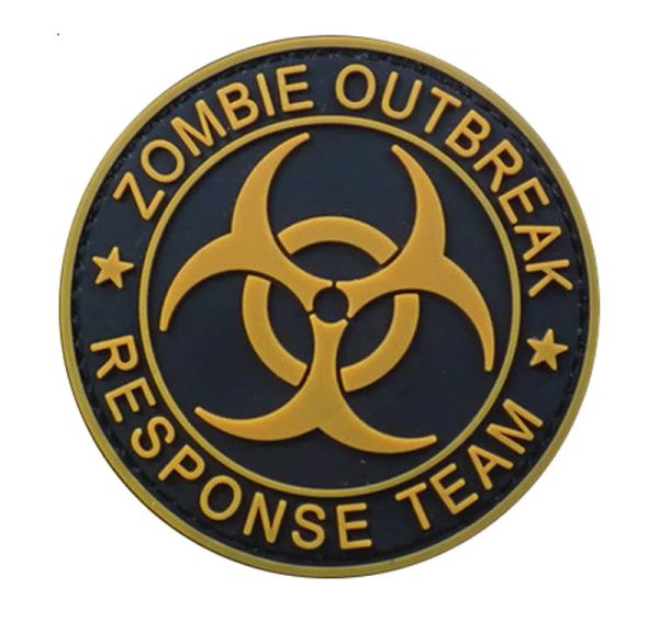 Zomiber Hunter Biohazard Patch Spate Command Команда Zomiber Outbreak Pvc Patch Patch Tactical Anity для рюкзак