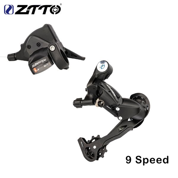 Bike ZTTO MTB 9 Velocità 11-46t Cassetta Shift Deralleur Acciaio Cavo Cavo 9S Spiccata a ruota libera K7 Groupset per M430 M4000 M590 KIT